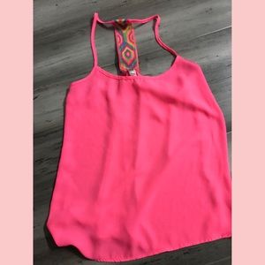 Hot pink tank